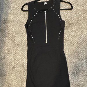 Black Mini Dress with zipper